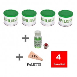 3 latas Epilresin + 1 loción retardante + 15 paletas